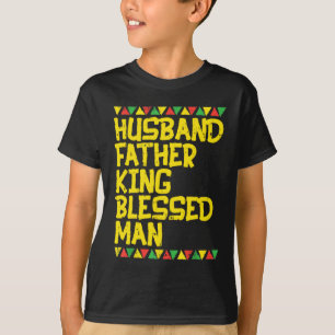 Camiseta Padre del marido de los hombres Rey Bienaventurado