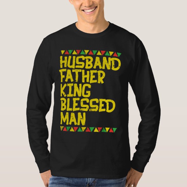 Camiseta Padre del marido de los hombres Rey Bienaventurado (Anverso)