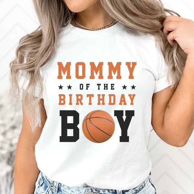 Camiseta Padre del partido de cumpleaños de la madre del ba (Basketball Mom Birthday Party Parent T-Shirt)