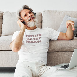 Camiseta Padre del partido de la Boda Blanca Groom