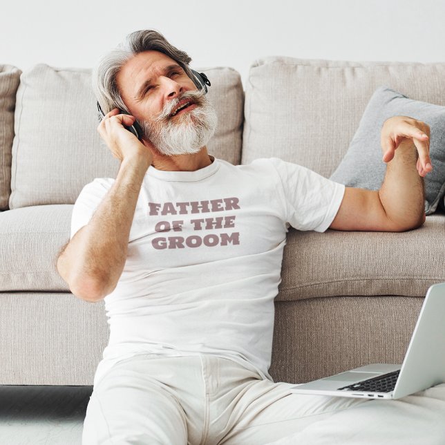 Camiseta Padre del partido de la Boda Blanca Groom (Subido por el creador)