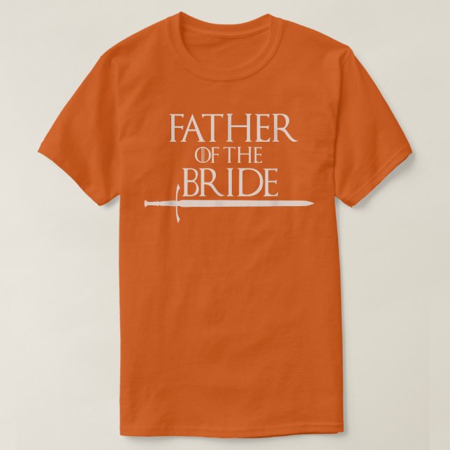 Camiseta Padre Del Partido Del Boda De Novias (Diseño del anverso)