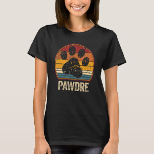Camiseta Padre del perro retro de los hombres papá papá Mas