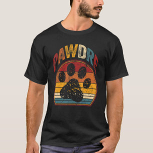 Camiseta Padre del perro retro de los hombres papá papá Mas