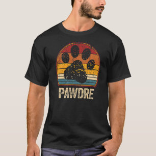 Camiseta Padre del perro retro de los hombres papá papá Mas