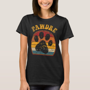 Camiseta Padre del perro retro de los hombres papá papá Mas
