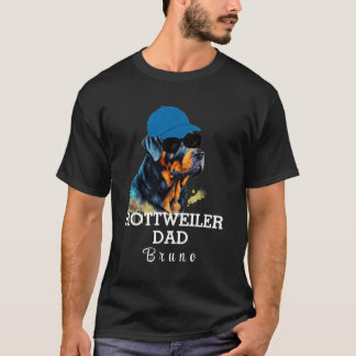 Camiseta Padre del perro Rottweiler personalizado