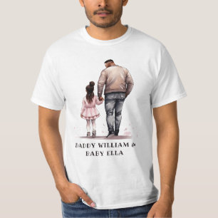 Camiseta Padre e hija negros personalizados (2)