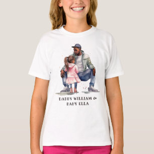 Camiseta Padre e hija negros personalizados (7)