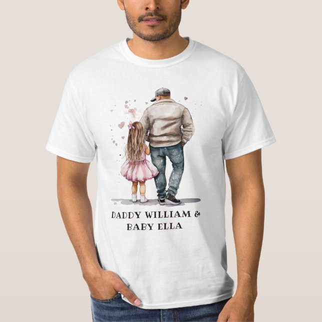 Camiseta Padre e hija personalizados (2) (Anverso)