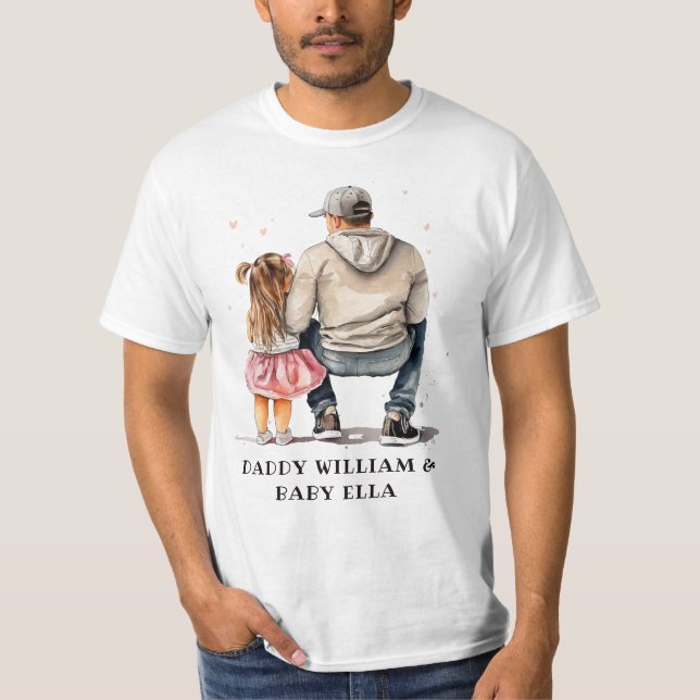 Camiseta Padre e hija personalizados (6) (Anverso)