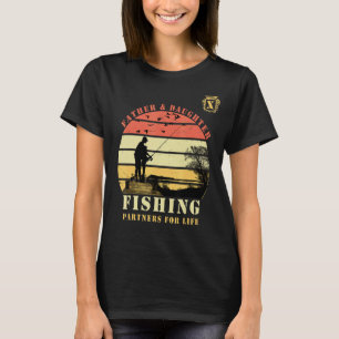 Camiseta Padre e Hija Pescando Compañeros de Vida Mono