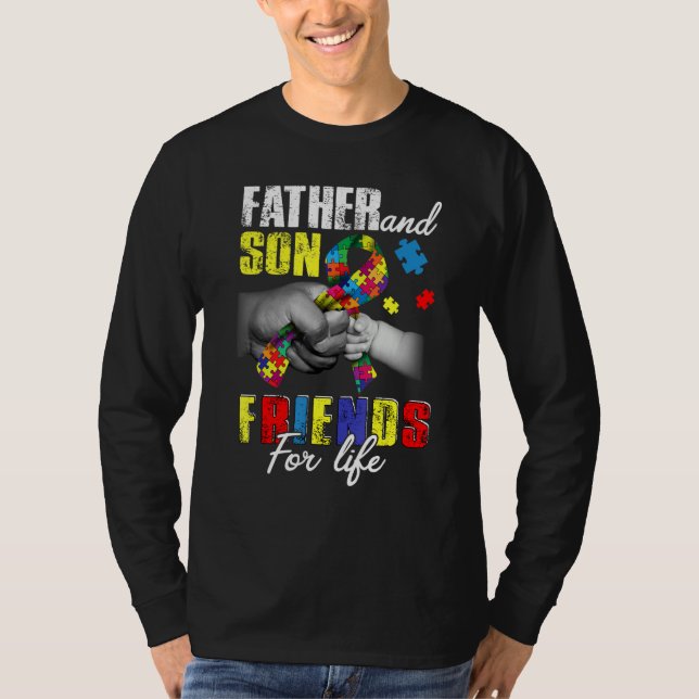 Camiseta Padre E Hijo Amigos De La Vida Niño Autista Descon (Anverso)