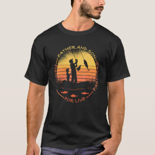 Camiseta Padre E Hijo Compañeros De Pesca En Vivo