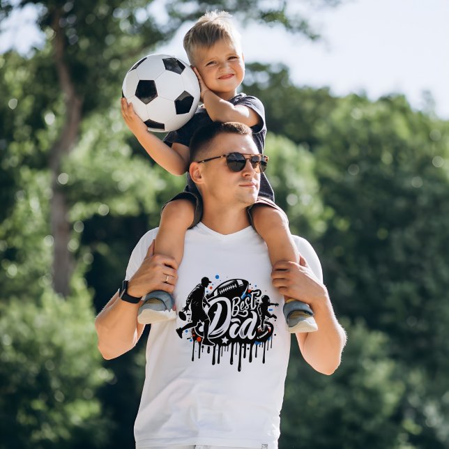 Camiseta Padre e hijo del mejor padre en el fútbol, camiset (Subido por el creador)