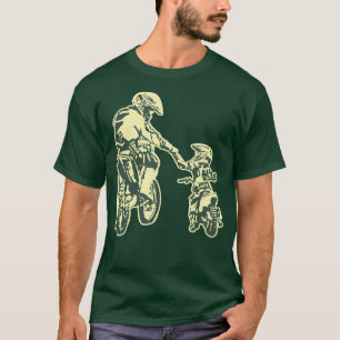 Camiseta Padre E Hijo Dirt Bike Racer Dirt Road Carreras Mo