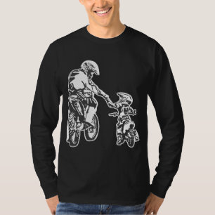 Camiseta Padre E Hijo Dirt Bike Racer Dirt Road Carreras Mo