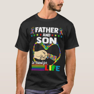 Camiseta Padre E Hijo Mejor Amigo Del Autismo De Vida Hombr