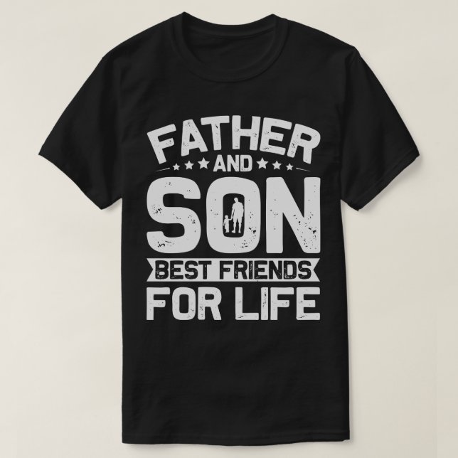 Camiseta Padre E Hijo Mejores Amigos De La Vida (Diseño del anverso)