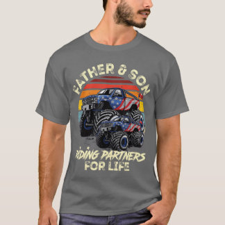 Camiseta Padre e hijo Monsterruck para la vida