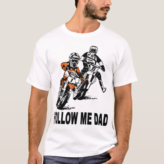 Camiseta Padre e hijo Motocross Dirt Kids MX (Anverso)