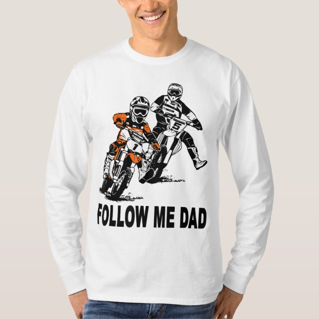 Camiseta Padre e hijo Motocross Dirt Kids MX (Anverso)
