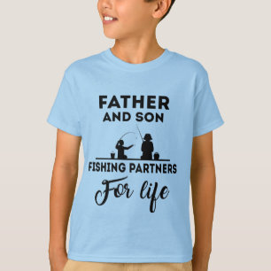 Camiseta Padre e hijo palabra pesca arte T-Shirt