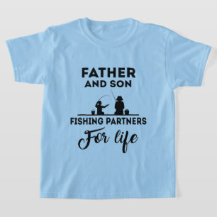 Camiseta Padre e hijo palabra pesca arte T-Shirt