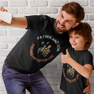 Camiseta Padre e hijo pescan en la vida