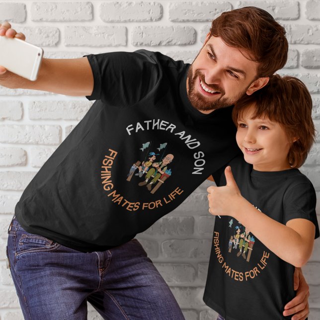 Camiseta Padre e hijo pescan en la vida (Subido por el creador)