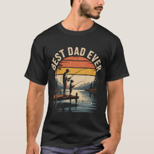 Camiseta Padre e hijo pescando vintage