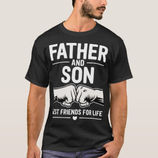 Camiseta Padre e hijo se dan un golpe de puño unión indestr