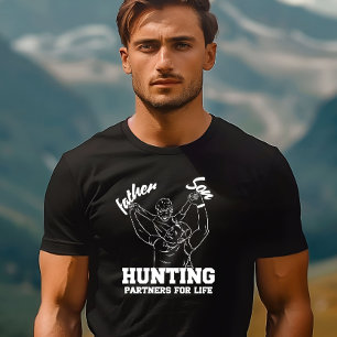 Camiseta Padre e hijo, socios de caza para la vida