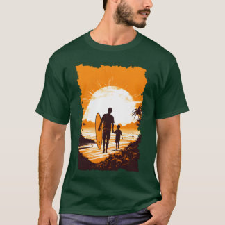 Camiseta Padre E Hijo Surfista Padres Día Fam Regalo