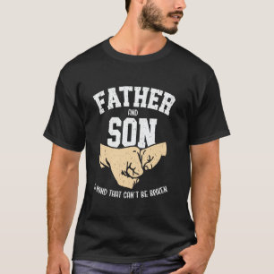 Camiseta Padre e hijo un vínculo que no se puede romper puñ