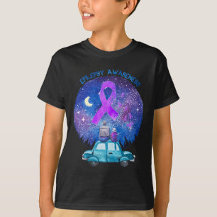 Camiseta Padre e hijo viendo la Epilepsia Estrella Concienc