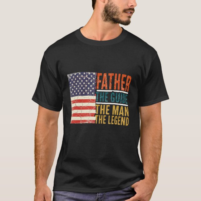 Camiseta Padre El Guía El Hombre La Leyenda (Anverso)