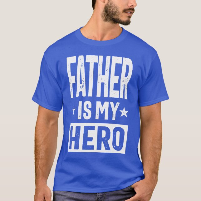 Camiseta Padre es mi héroe (Anverso)
