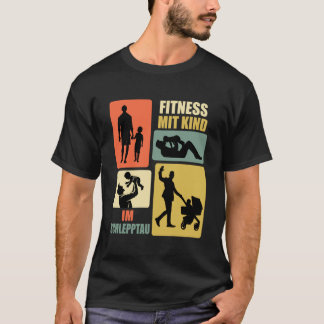 Camiseta Padre Esperanzado FITNESS CON NIÑO Divertido Padre
