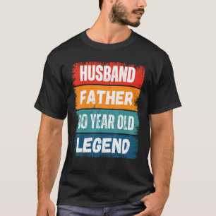 Camiseta Padre Esposo De 80 Años De Edad Leyenda Orgullosa