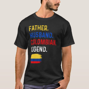 Camiseta Padre Esposo: La leyenda colombiana Orgullosa Papá