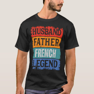 Camiseta Padre Esposo Leyenda FRANCESA Papá Retro