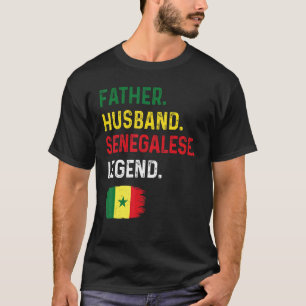 Camiseta Padre Esposo Leyenda Senegalesa Orgullosa Papá Sen
