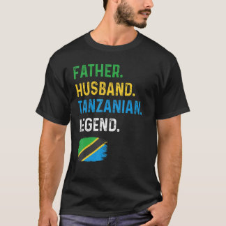 Camiseta Padre Esposo Leyenda tanzana Orgullosa papá Tanzan