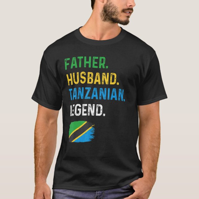 Camiseta Padre Esposo Leyenda tanzana Orgullosa papá Tanzan (Anverso)