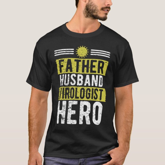 Camiseta Padre esposo virología Día del Padre (Anverso)