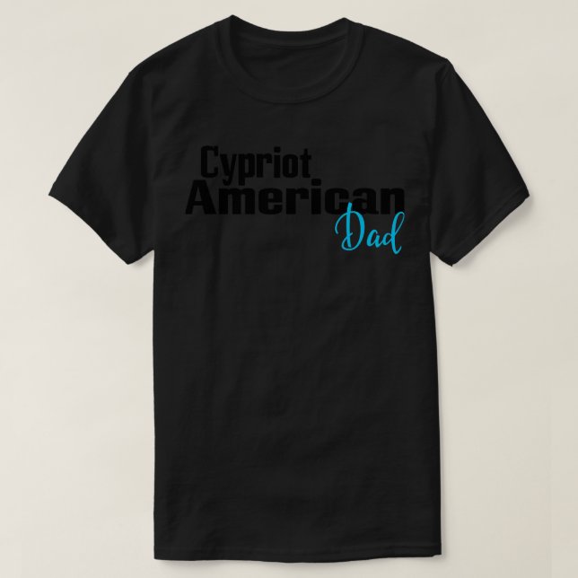 Camiseta Padre Estadounidense Chipriota (Diseño del anverso)