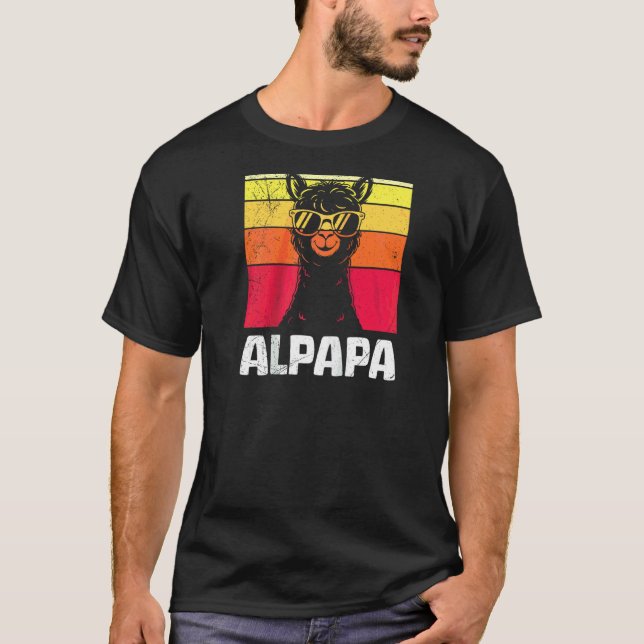 Camiseta Padre Expectante ALPAKADADDY Retro Divertido Próxi (Anverso)