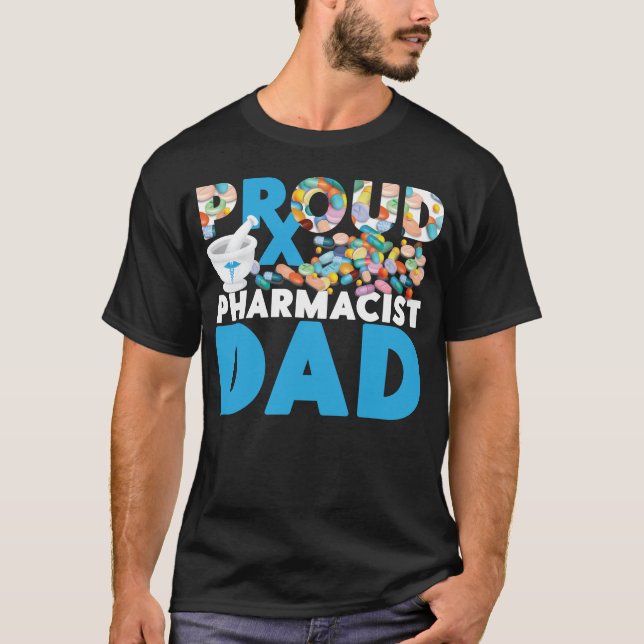 Camiseta Padre Farmacéutico Orgulloso (Anverso)