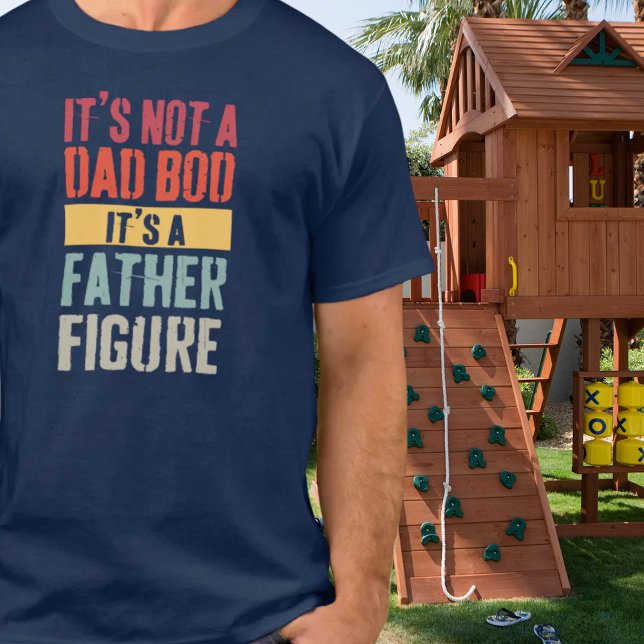 Camiseta Padre Figura Papá Bod Gracioso Cita Regalo Para Pa (Father Figure Dad Bod Funny Quote Gift For Dad T-Shirt)